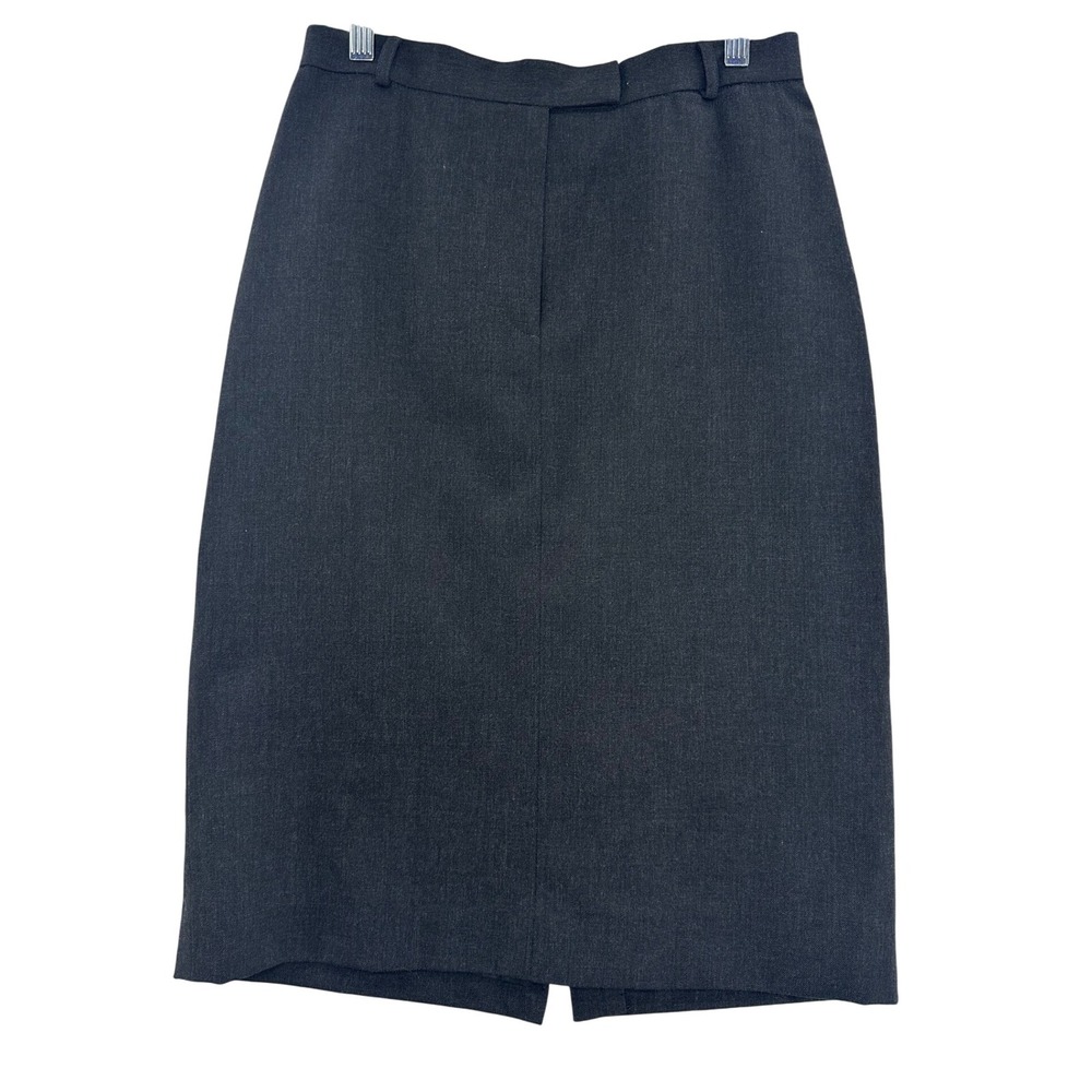 Lauren Ralph Lauren Womens Gray Wool Blend Career Pencil Skirt Size 6